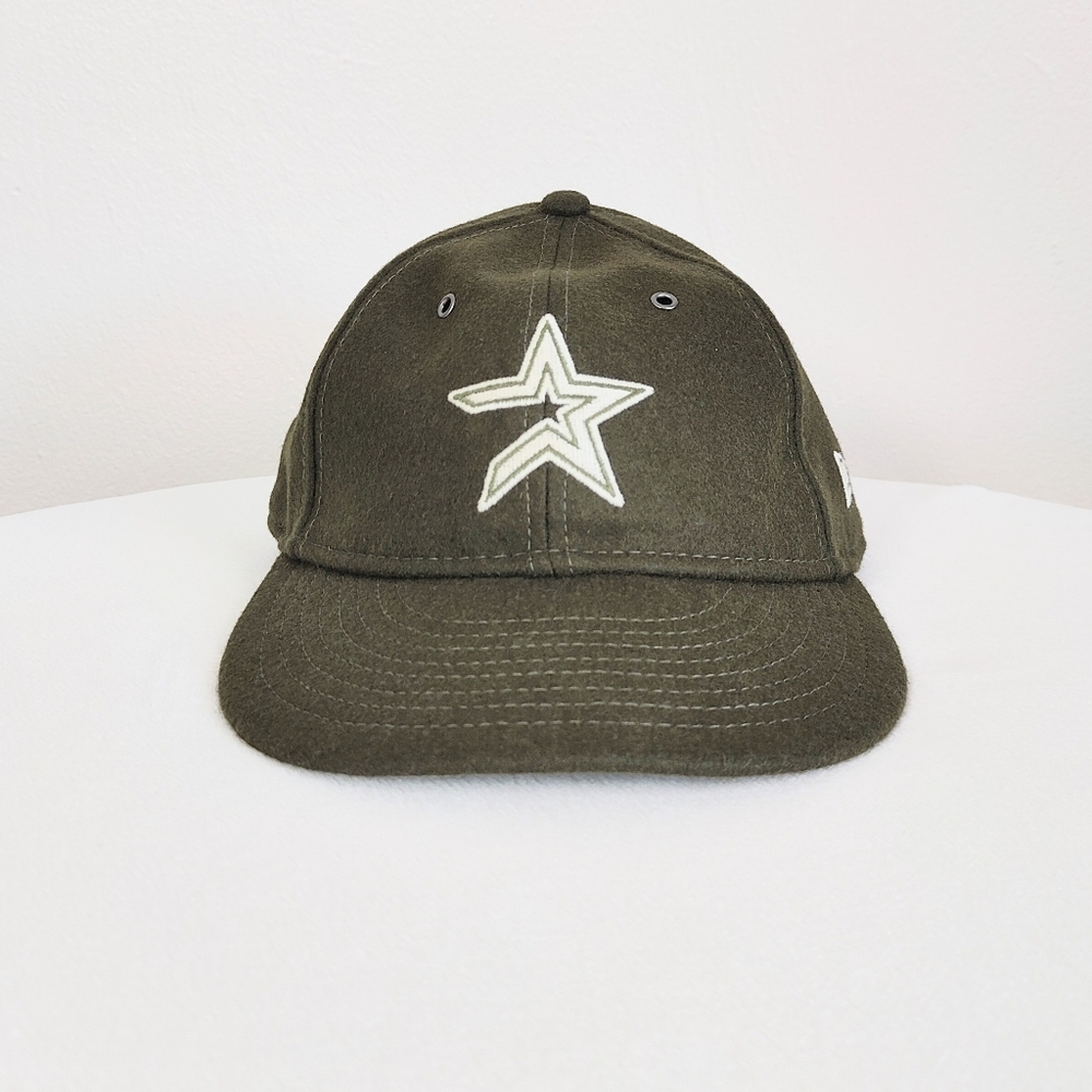 Men's New Era Houston Astros Strapback Hat Baseball Green Ball Cap One Size New